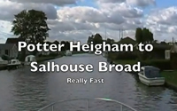 Potter Heigham to Salhouse Broad - fast! video